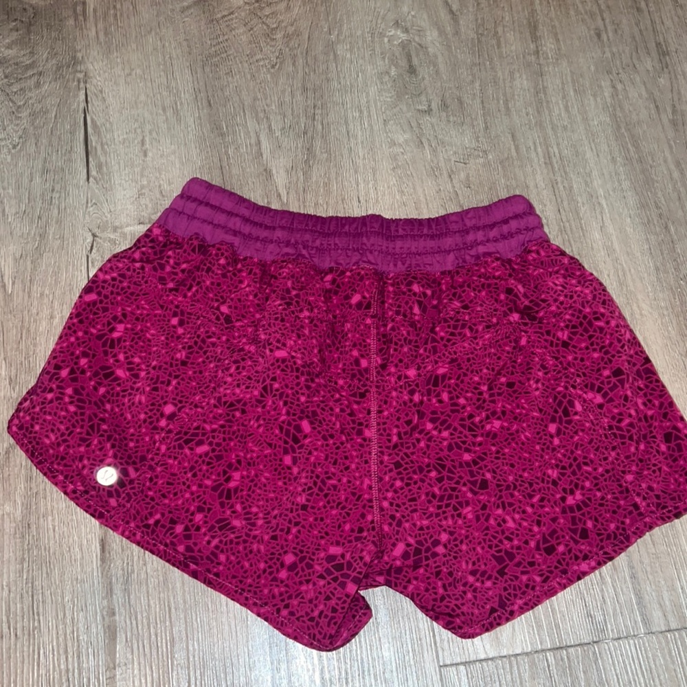Pink lululemon shorts
